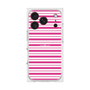 プレミアムスクエアケース［ Small Border - Pink ］