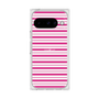 プレミアムスクエアケース［ Small Border - Pink ］