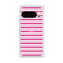 プレミアムスクエアケース［ Small Border - Pink ］