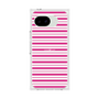 プレミアムスクエアケース［ Small Border - Pink ］