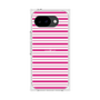 プレミアムスクエアケース［ Small Border - Pink ］
