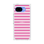 プレミアムスクエアケース［ Small Border - Pink ］
