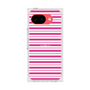 プレミアムスクエアケース［ Small Border - Pink ］