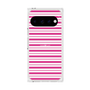 プレミアムスクエアケース［ Small Border - Pink ］