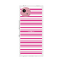 プレミアムスクエアケース［ Small Border - Pink ］