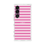 プレミアムスクエアケース［ Small Border - Pink ］