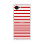プレミアムスクエアケース［ Small Border - Red ］