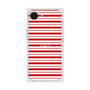 プレミアムスクエアケース［ Small Border - Red ］
