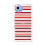 プレミアムスクエアケース［ Small Border - Red ］