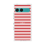 プレミアムスクエアケース［ Small Border - Red ］