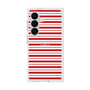 プレミアムスクエアケース［ Small Border - Red ］