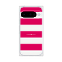 プレミアムスクエアケース［ Big Border - Pink ］