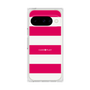 プレミアムスクエアケース［ Big Border - Pink ］