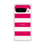 プレミアムスクエアケース［ Big Border - Pink ］