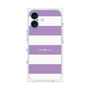 プレミアムスクエアケース［ Big Border - Purple ］