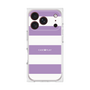 プレミアムスクエアケース［ Big Border - Purple ］