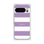プレミアムスクエアケース［ Big Border - Purple ］