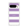 プレミアムスクエアケース［ Big Border - Purple ］