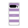 プレミアムスクエアケース［ Big Border - Purple ］