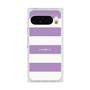 プレミアムスクエアケース［ Big Border - Purple ］