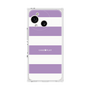 プレミアムスクエアケース［ Big Border - Purple ］