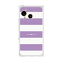 プレミアムスクエアケース［ Big Border - Purple ］