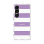 プレミアムスクエアケース［ Big Border - Purple ］