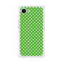プレミアムスクエアケース［ Small Dot - Green ］