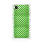 プレミアムスクエアケース［ Small Dot - Green ］