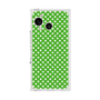 プレミアムスクエアケース［ Small Dot - Green ］