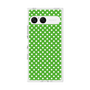 プレミアムスクエアケース［ Small Dot - Green ］
