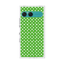 プレミアムスクエアケース［ Small Dot - Green ］
