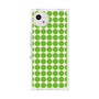 プレミアムスクエアケース［ Big Dot - Green ］