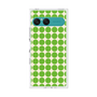 プレミアムスクエアケース［ Big Dot - Green ］