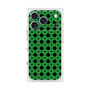 プレミアムスクエアケース［ Shower Dot - Green ］