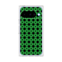 プレミアムスクエアケース［ Shower Dot - Green ］