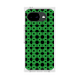 プレミアムスクエアケース［ Shower Dot - Green ］