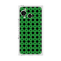 プレミアムスクエアケース［ Shower Dot - Green ］