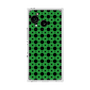 プレミアムスクエアケース［ Shower Dot - Green ］