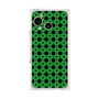 プレミアムスクエアケース［ Shower Dot - Green ］