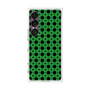 プレミアムスクエアケース［ Shower Dot - Green ］