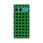 プレミアムスクエアケース［ Shower Dot - Green ］