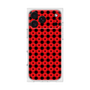 プレミアムスクエアケース［ Shower Dot - Red ］
