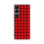 プレミアムスクエアケース［ Shower Dot - Red ］