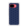 プレミアムスクエアケース［ Dot Circle - Navy ］