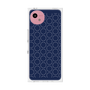 プレミアムスクエアケース［ Dot Circle - Navy ］