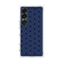 プレミアムスクエアケース［ Dot Circle - Navy ］