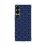 プレミアムスクエアケース［ Dot Circle - Navy ］