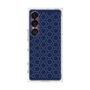 プレミアムスクエアケース［ Dot Circle - Navy ］