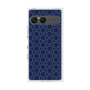 プレミアムスクエアケース［ Dot Circle - Navy ］